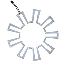 Модуль светодиодный на алюм.основании, 18W 36LED SMD5730 1080Lm 6400K (большой) D260mm, LB-1223