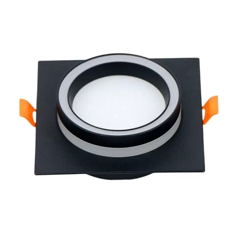 Встраиваемый светильник General GCL-G53-H38 Вега Квадратный Черный (1/50)