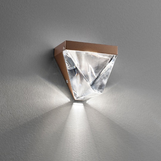 Светильник настенный ElegantLight DZN-13055 ЗОЛОТО ` D100/H100/1/LED/4500K FACETED-STONE 24-05 VST