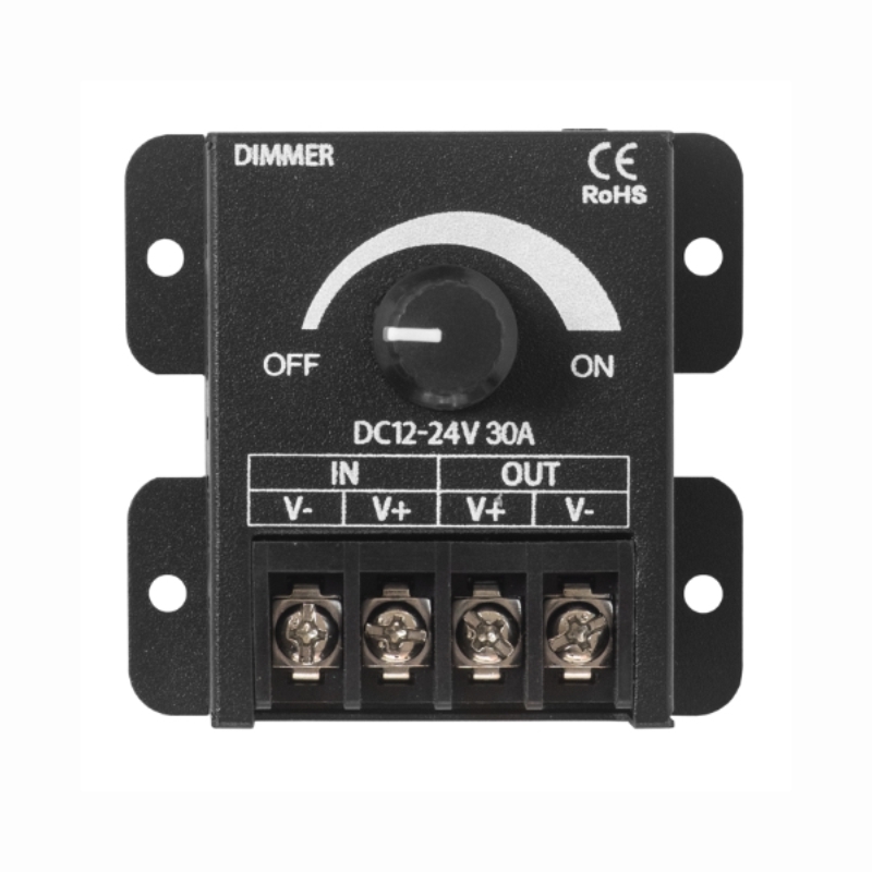 Диммер ELF Т4 с управлением на корпусе, 12/24В, 30А