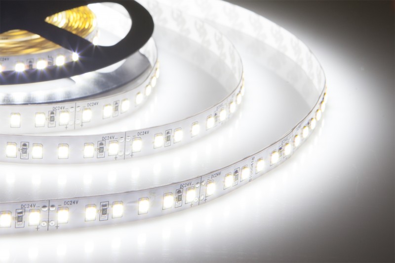 Лента светодиодная ELF 600SMD2835NWw6K-24, 120smd/m 24V, 9.6Вт/м, 5м, белый 6500-7000К